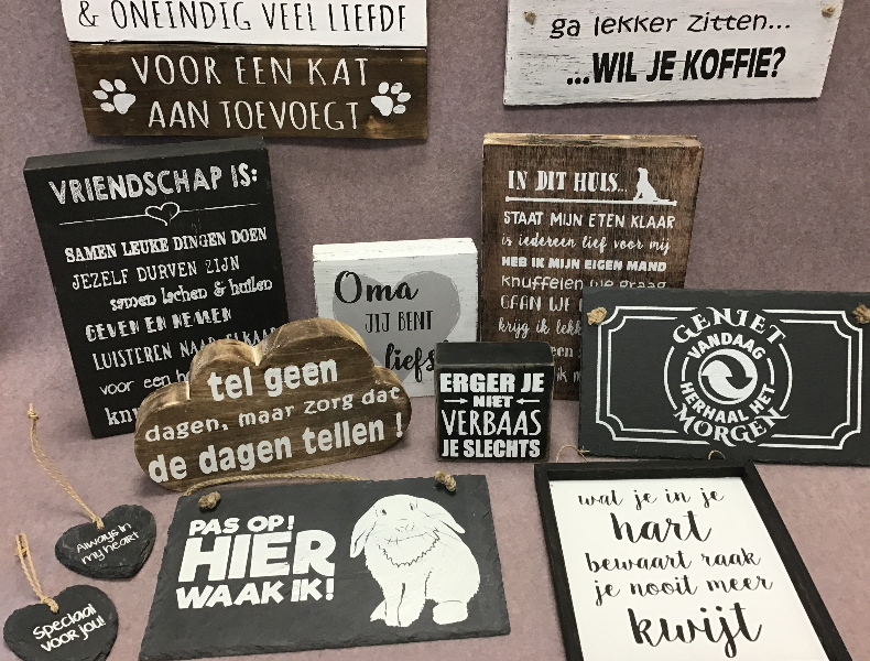 Tekstborden en Wandborden