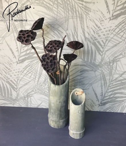 Vaas bamboe steel 34 cm