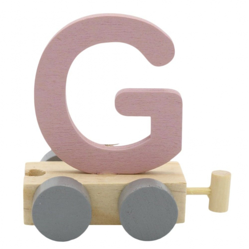 Treinletter G Roze