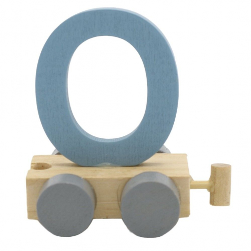 Treinletter O Blauw