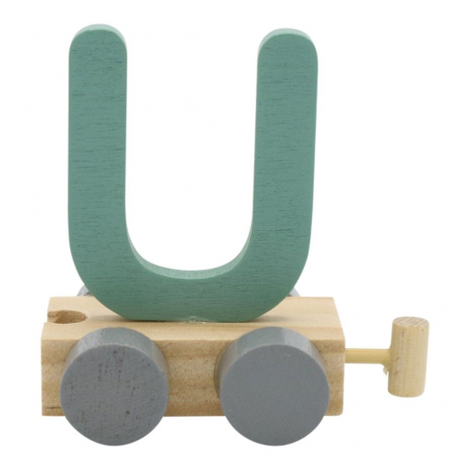 Treinletter U Blauw