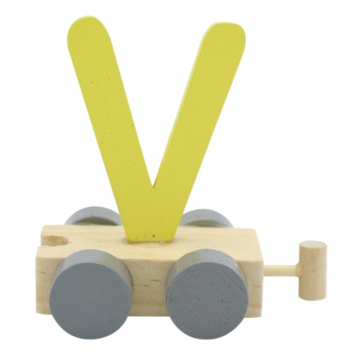 Treinletter V Groen