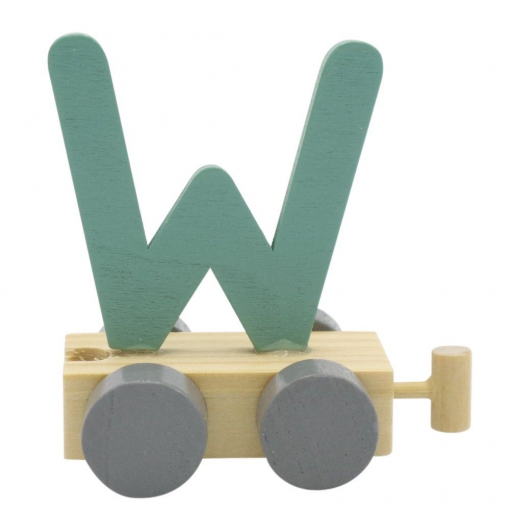Treinletter W Roze