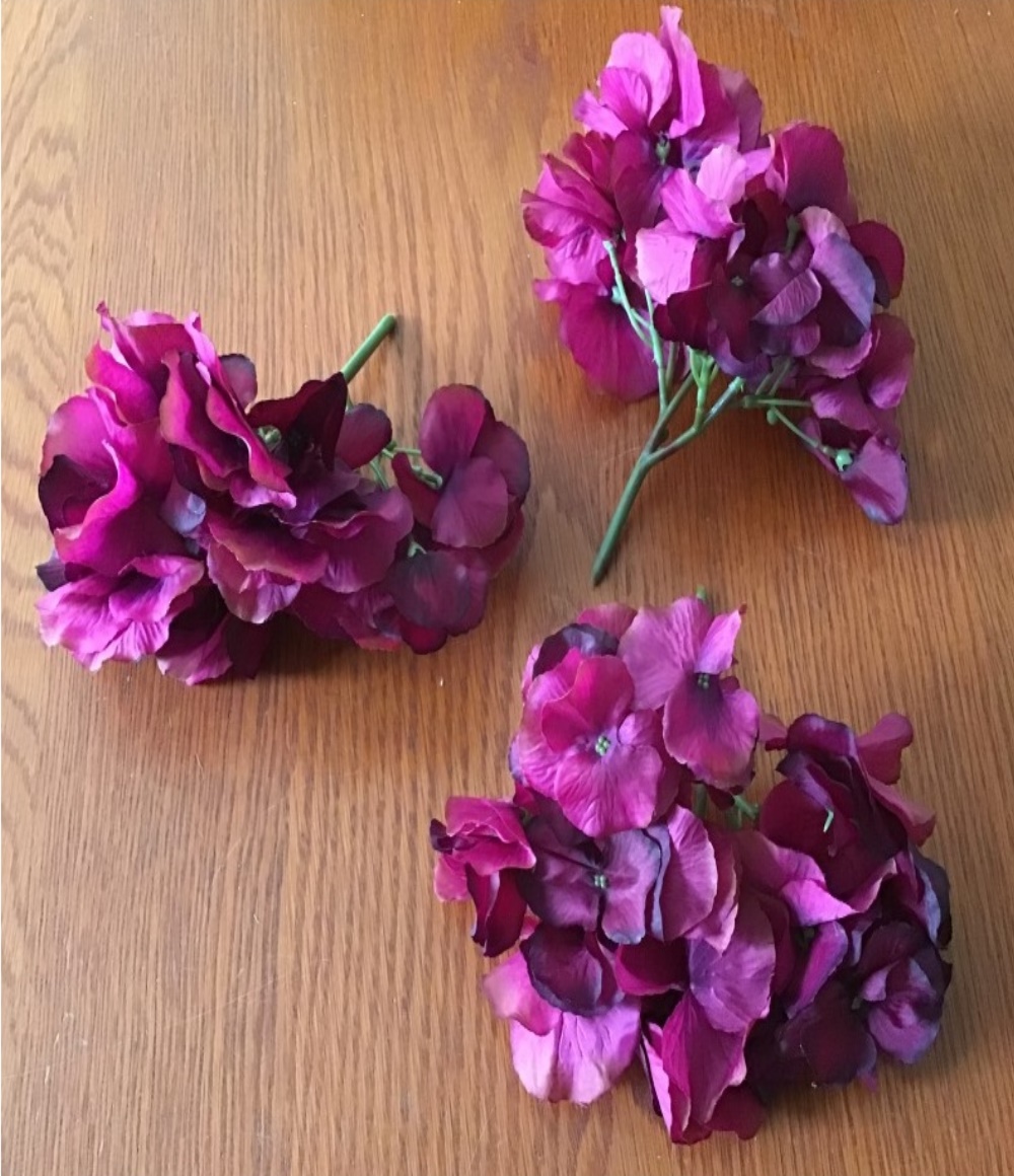 Hortensia roze paars 3 stuks.