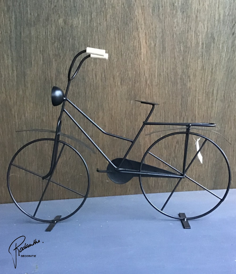 Kaal voor eeuwig Leggen Metalen fiets Oma model | Rodanthe Decoratie | De Site voor leuke kadootjes