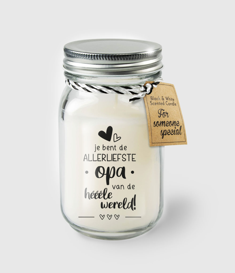 Black and White scented candles - Opa