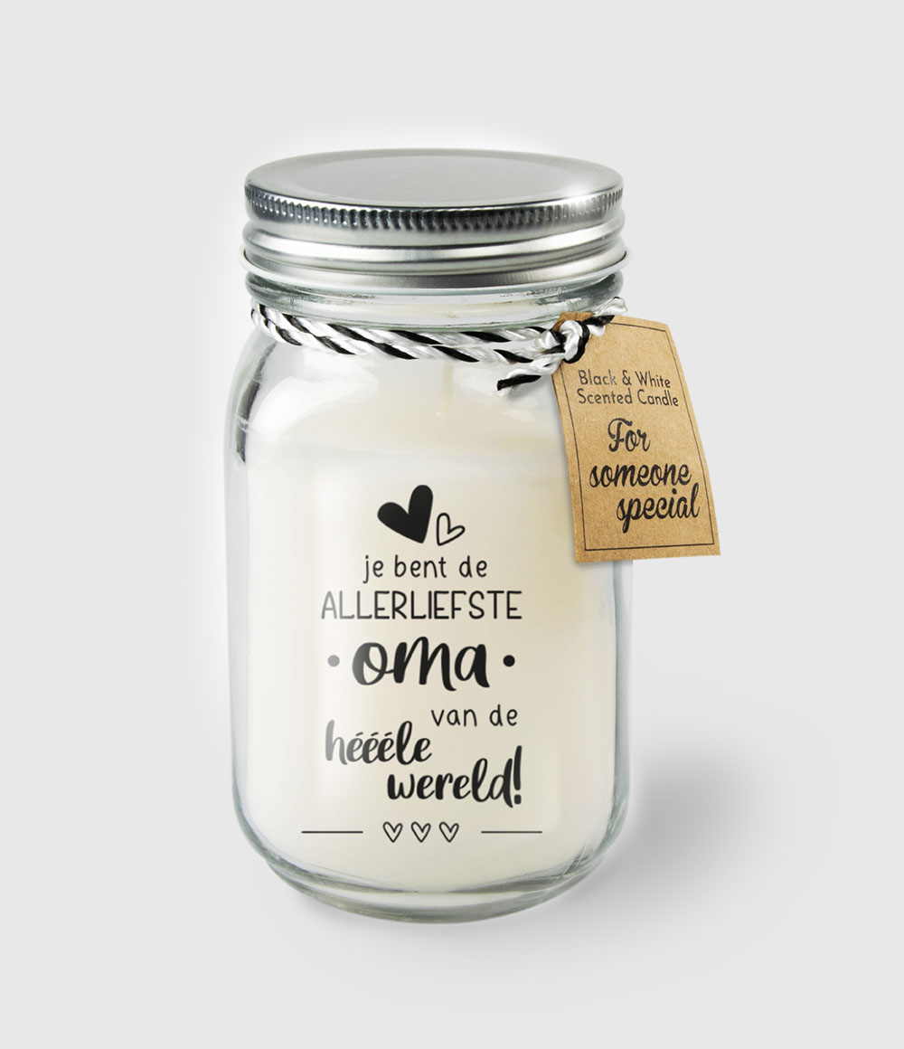 Black and White scented candles - Oma