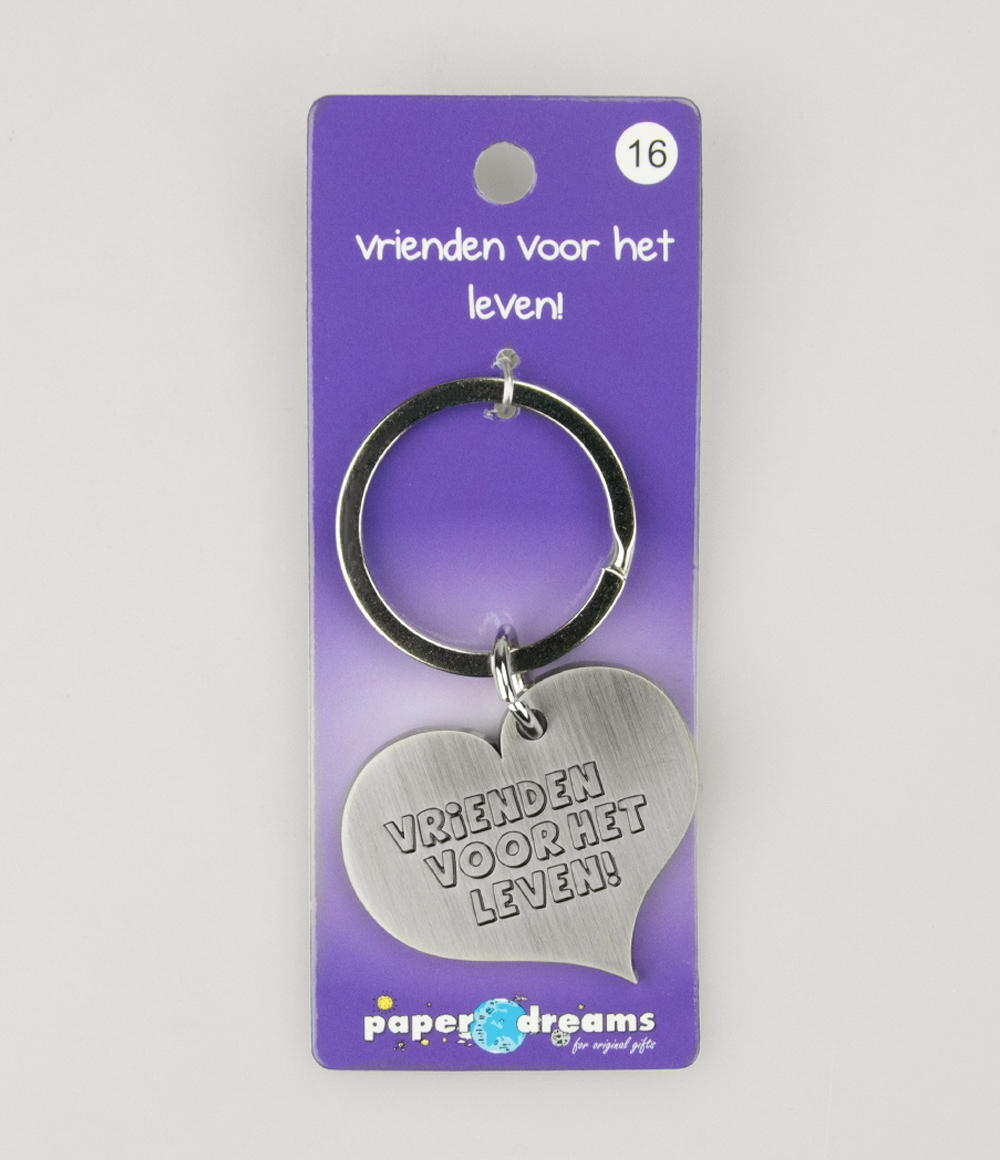 Hart sleutelhanger - vrienden voor