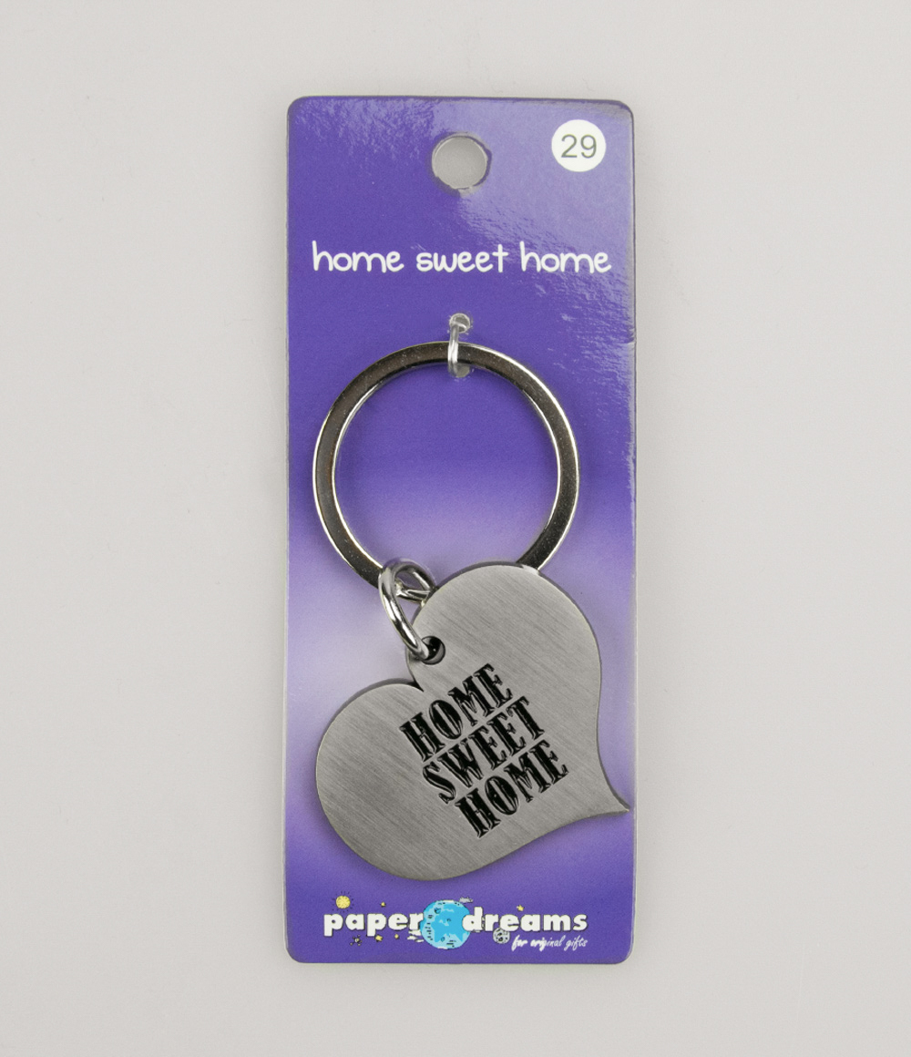 Hart sleutelhanger - home sweet home