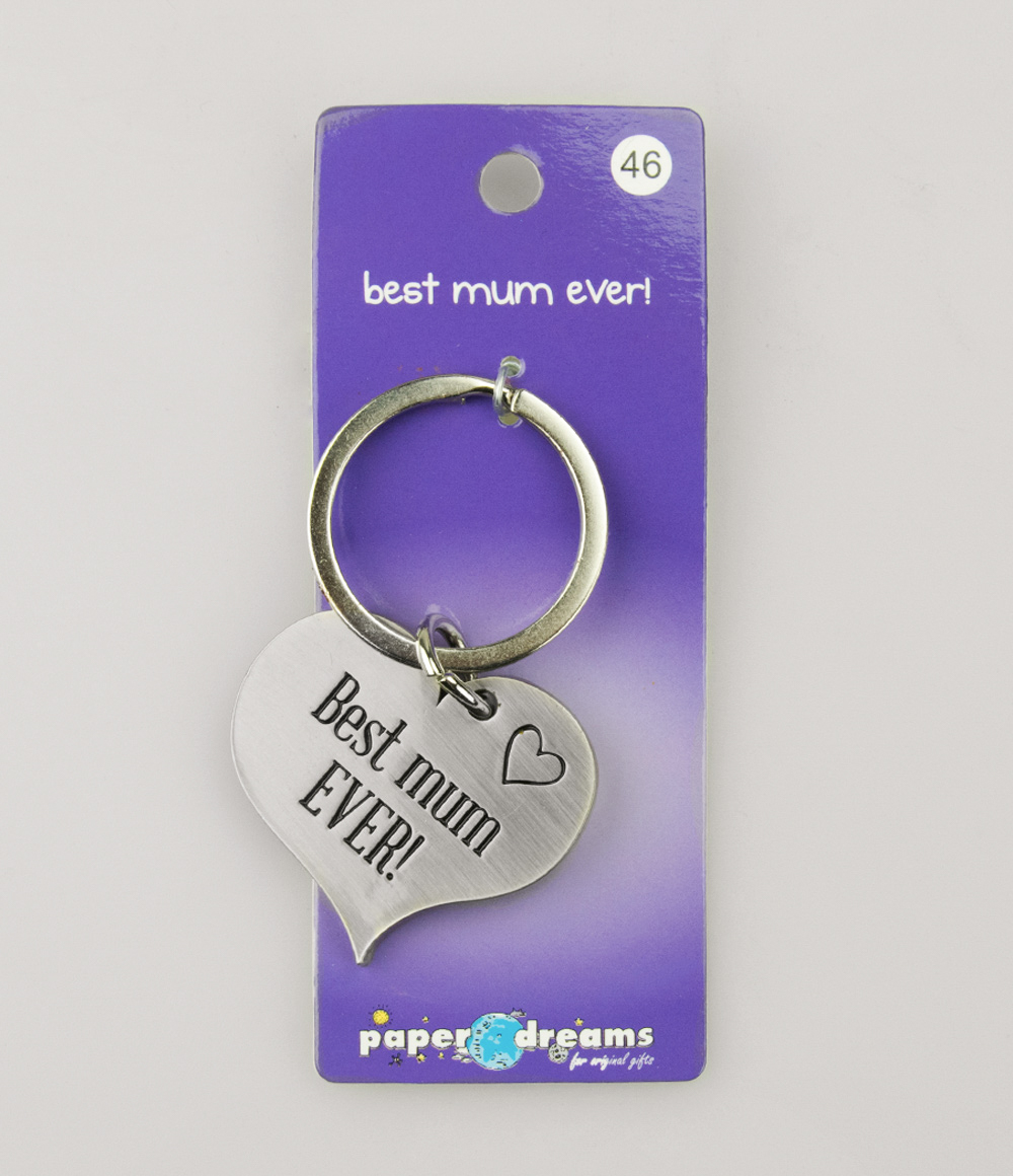 Hart sleutelhanger - best mum ever