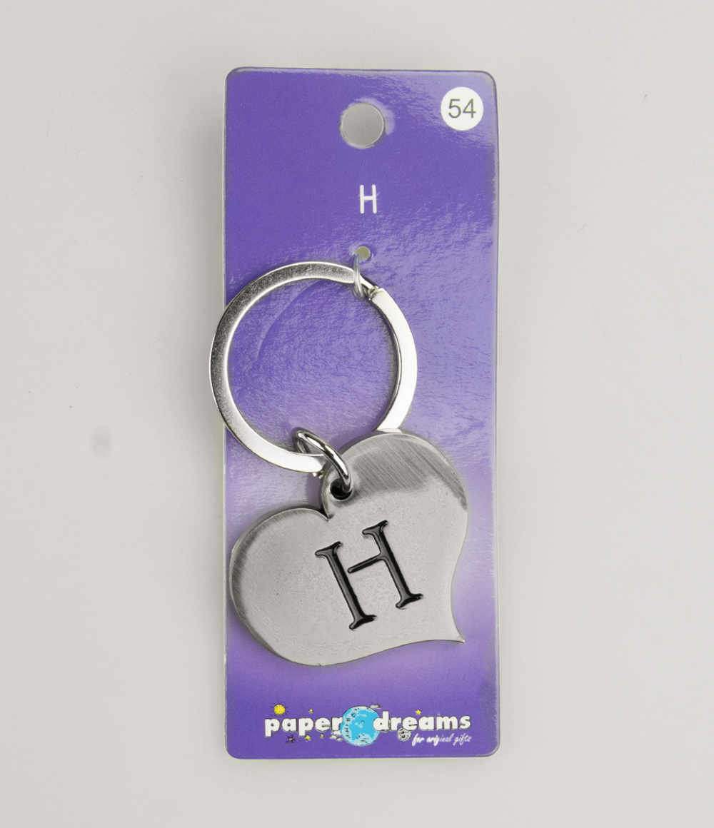 Hart sleutelhanger - H