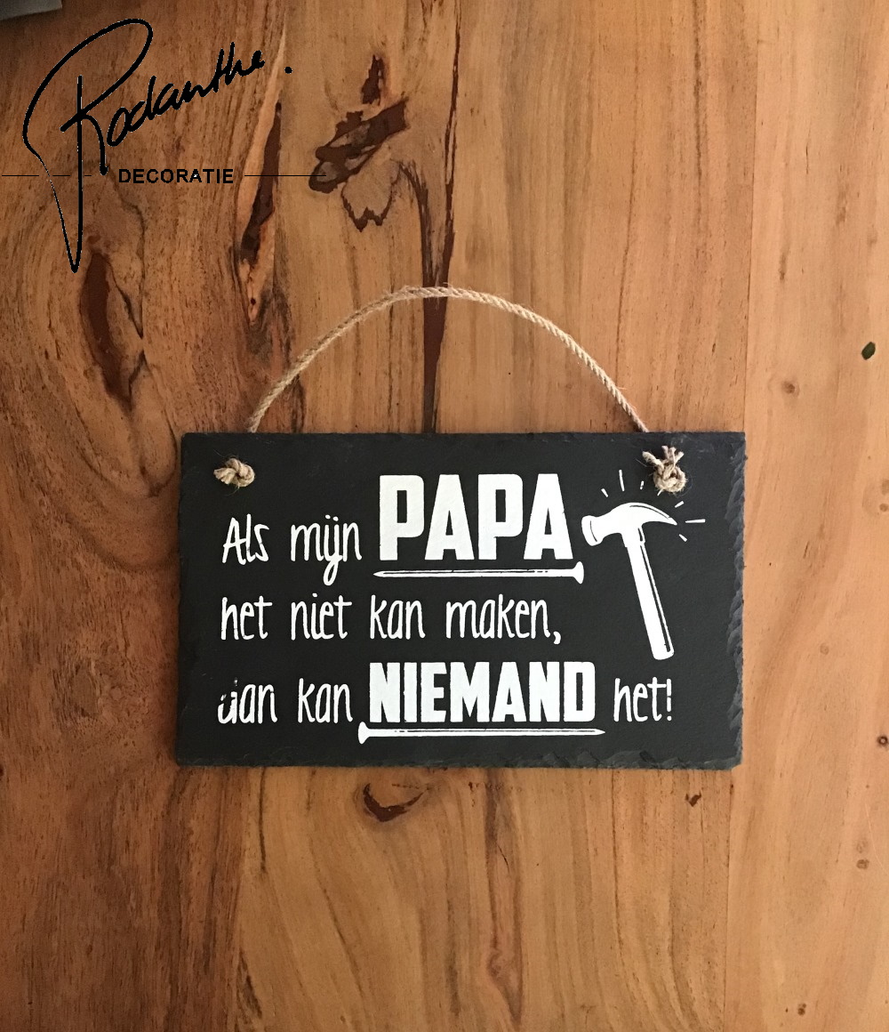 Leisteen - Als mijn Papa het niet kan maken