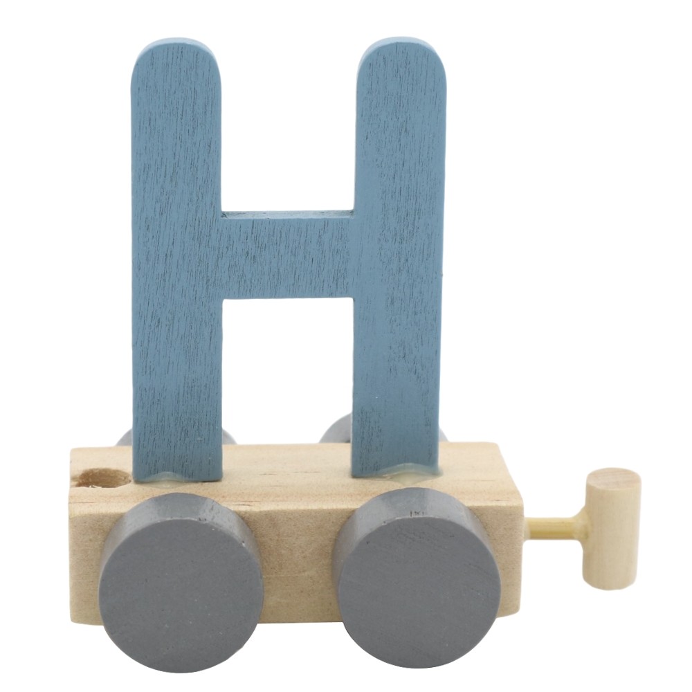 Treinletter H Blauw