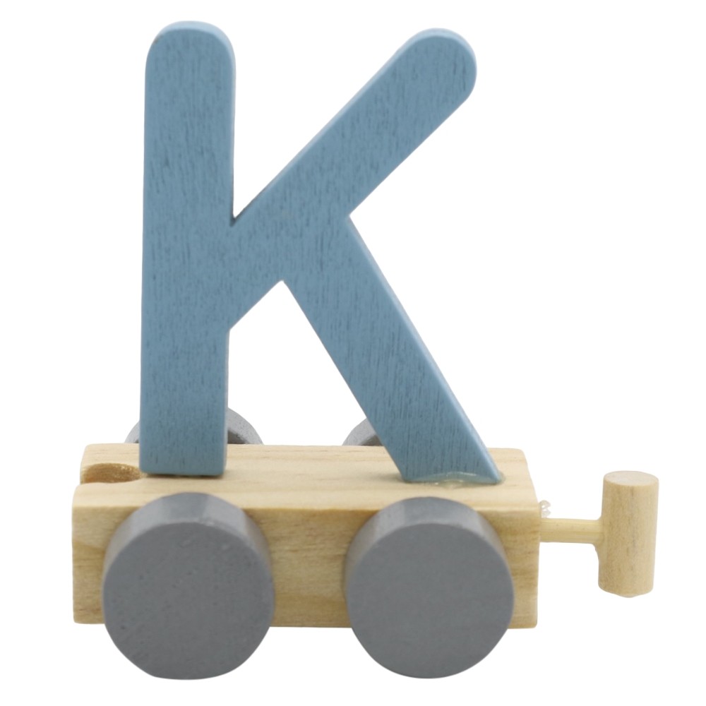 Treinletter K Blauw