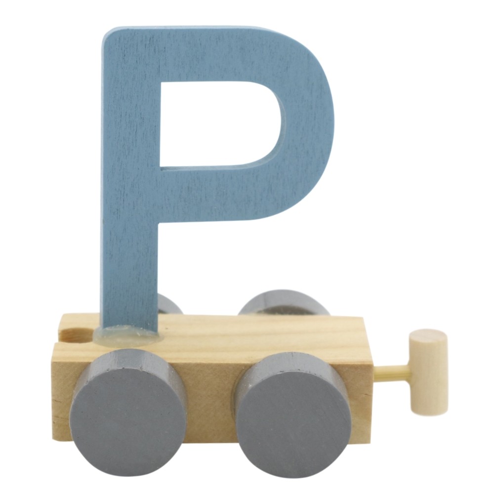 Treinletter P Blauw