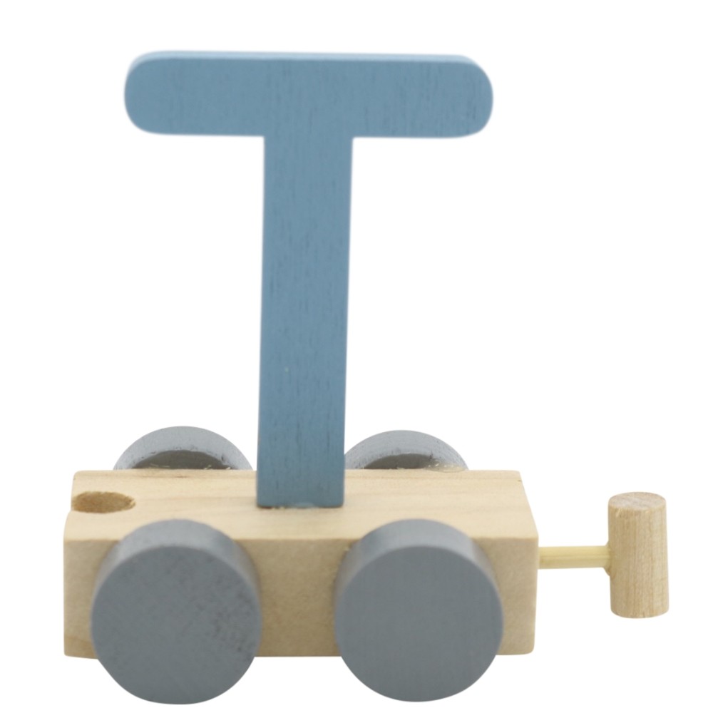 Treinletter T Blauw